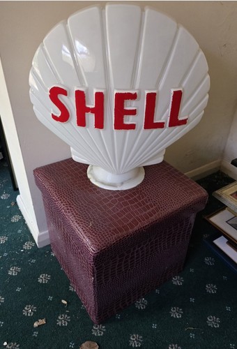 Vintage shell petrol pump - vintage,