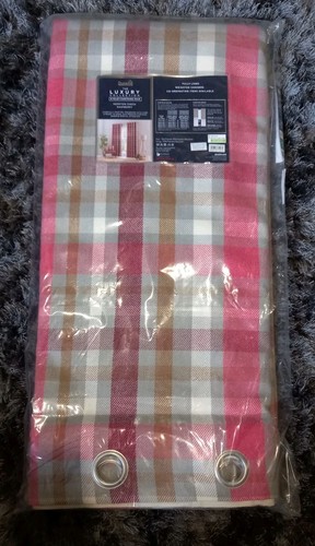 Dunelm kempton check - dunelm, raspberry