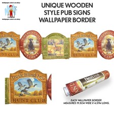 Unique Wooden Style Pub Signs