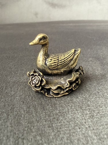 Duck nest solid brass - duck,