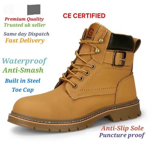 Mens leather ankle safety - mens,