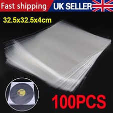 100Pcs 16 SILK 12" Clear Plastic Vinyl Record Outer Sleeves Slimline LP Covers