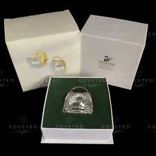 Swarovski Crystal Secrets CLOCK HANDBAG GOLD 210820 Rare Mint Retired Boxed