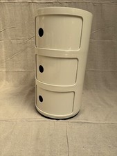 Kartell Componibili Round Storage Unit, 3 Drawer - White