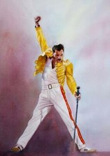 FREDDIE MERCURY QUEEN POSTER ART PRINT - A4 A3 A2 A1 A0 SIZES