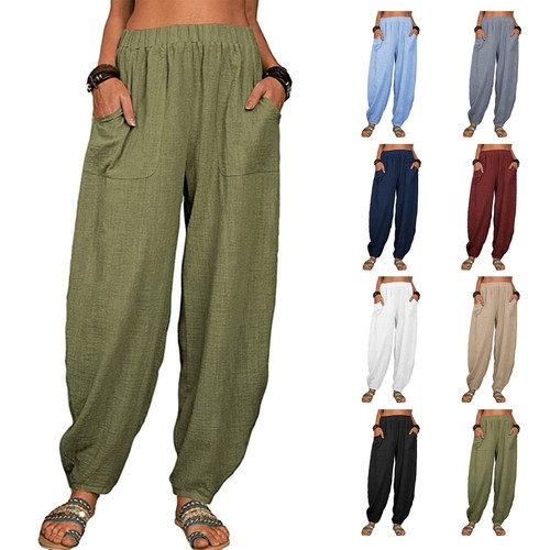Women casual cotton - women's, harem