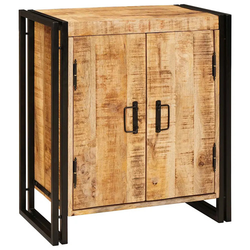 Bedside cabinet wooden rustic - bedside,
