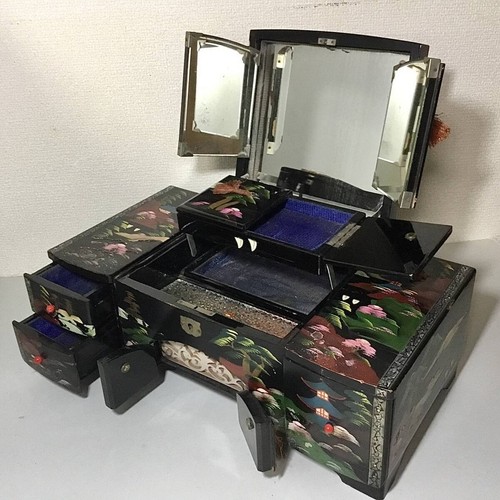 Antique jewelry box music - box,