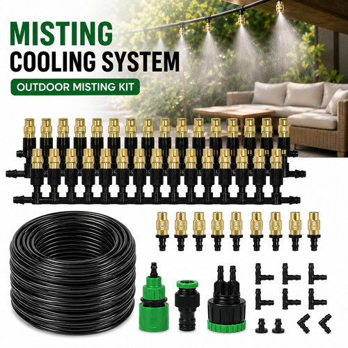 Outdoor misting cooling system - outdoor,