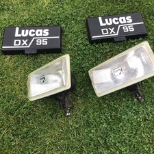 LUCAS DX 95 front lights with covers Ford Capri Mk2 Mk3 escort mini classic car