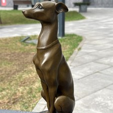Bronze Dog Statue Marble