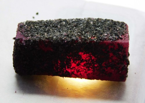 Certified natural red ruby - natural,