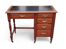 single walnut pedestal desk