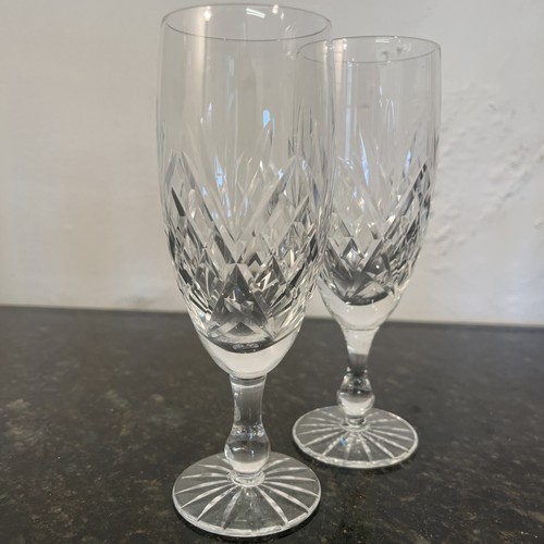 Cut crystal champagne - champagne, flutes