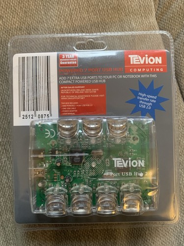 Tevion powered port usb hub - tevion,