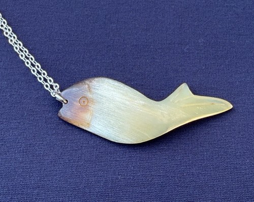 Vintage fish pendant - vintage, necklace
