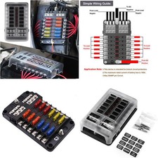 12 Way Blade Fuse Box Block