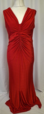 WALLIS red v-neck maxi dress