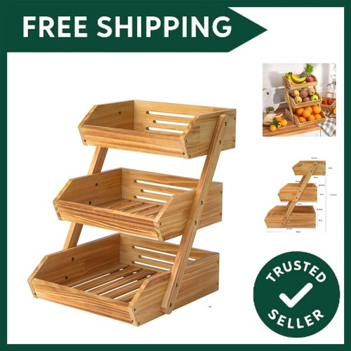 Fruit basket tier wooden - basket,,