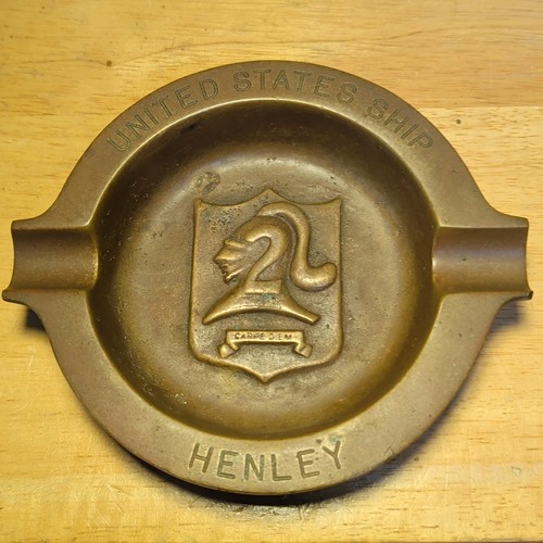 Antique bronze uss henley - antique,