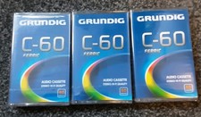 3 New And Sealed Grundig C-60