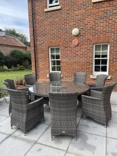 Grey Rattan Gardener Set Garden Furniture