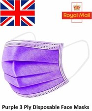 Purple Disposable Face Masks