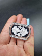 Vintage reverse carved lucite