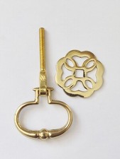 10 x Drop Handles solid brass 35 mm polished 355 Armac