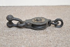 vintage military pulley block