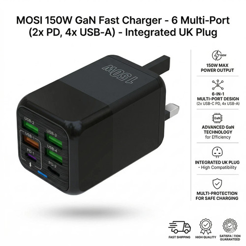 150w port usb charger - 150w,