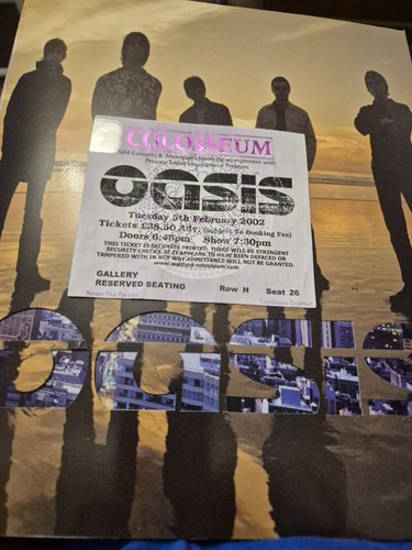 Oasis programme and ticket the - programme,