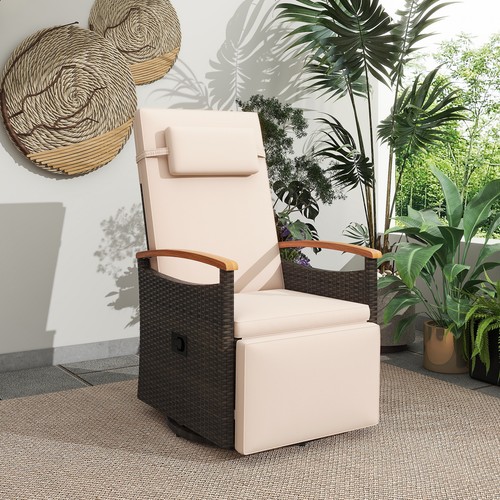 Wicker swivel reclining - wicker,