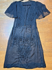 Antique 1920s beaded - antique, silk