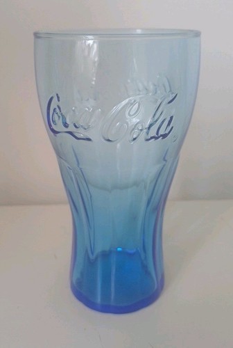 Vintage blue glass coca cola - vintage,