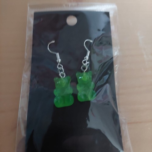Gummy bear style earrings - earrings, new
