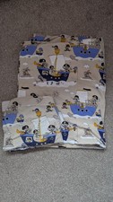 Pirate themed cot bed duvet and pillow cover set