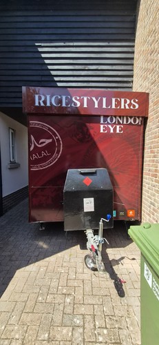 Catering trailer food service - food,