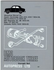 MG MAGNETTE ZA & ZB ( 1955 - 1959 ) OWNERS WORKSHOP MANUAL *VGC HARDBACK*