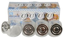 GLASS JAR SET 4/8/16/20 IKEA