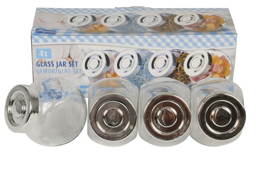 Glass jar set 20 - glass, 4/8/16/20