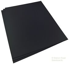Plasticard Seconds 3 Large Sheets 1mm Matt Black Size A3+ 40Thou Styrene HIPS