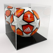 Acrylic Football Display Cases With Mirrored Back (FREE PERSONALISED PLAQUE)