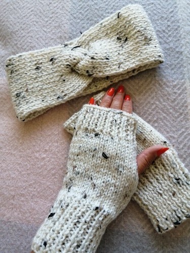 Newly hand knitted aran - newly,