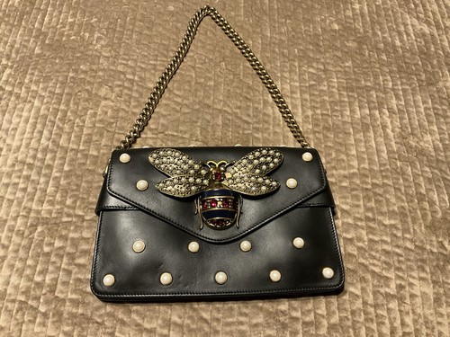 Gucci black leather queen - gucci,