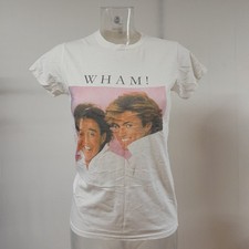 WHAM! Wham George Michael Andrew Ridgeley 80s Pop Gildan T-shirt Tee Vtg Medium