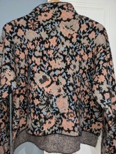 Oversized high neck floral
