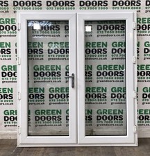 WIDE UPVC FRENCH DOORS WHITE