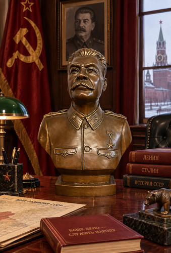 Large bronze bust - of, joseph
