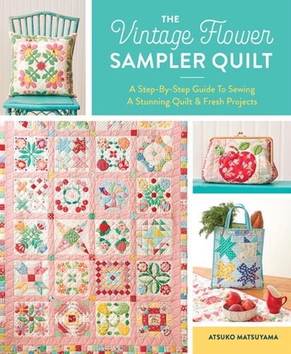 Vintage flower sampler quilt - flower,